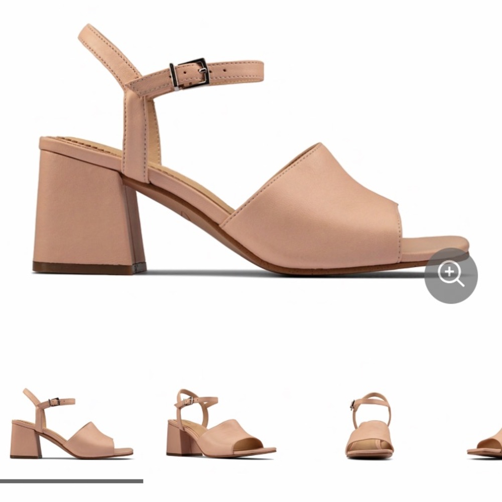 Clarks NWT Sheer 65 Block sandal. Size 7.5